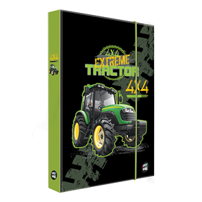 Desky na sešity s boxem A4 Jumbo - Traktor 2022