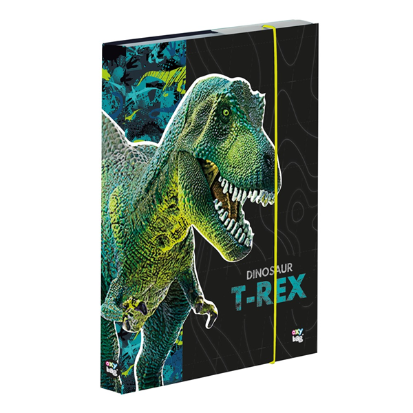 Levně Desky na sešity s boxem A5 - Premium Dinosaurus
