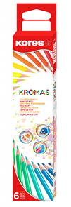Kores Trojhranné pastelky Kromas - 6 barev