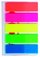 Kores Neonové záložky Index Strips 45 × 12 mm - 5 barev