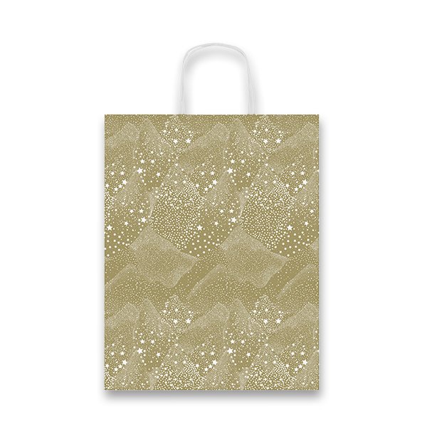 Levně Vánoční dárková taška Montagne di Stelle 26 × 34,5 × 12 cm