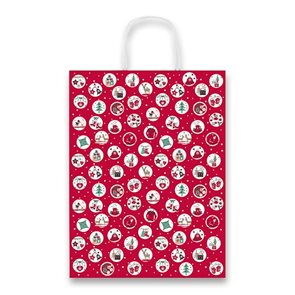 Vánoční dárková taška Christmas Balls 26 × 34,5 × 12 cm