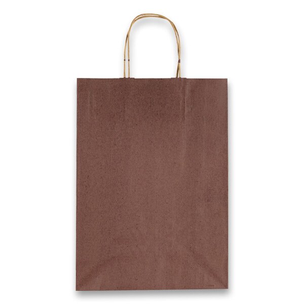 Levně Dárková taška Allegra 16 × 21 × 8 cm, kraft - hnědá