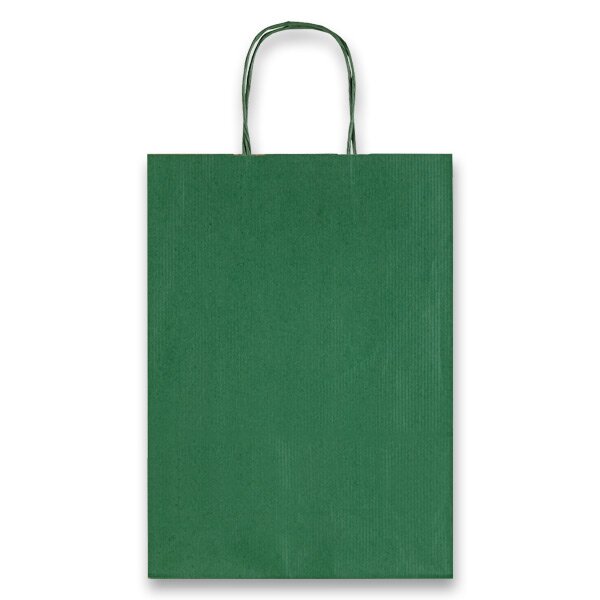 Levně Dárková taška Allegra 16 × 21 × 8 cm, kraft - zelená