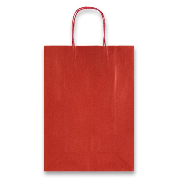 Levně Dárková taška Allegra 26 × 36 × 12 cm, kraft - rubínová