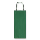 Dárková taška na láhev Allegra 14 × 39 × 8,5 cm, kraft - zelená