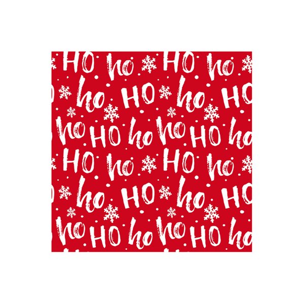 Vánoční ubrousky 33 × 33 cm, 20 ks - HO HO HO