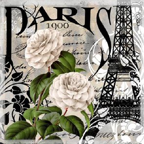 Stil Ubrousky 33 × 33 dekorativní - Paris "1900"
