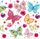 Stil Ubrousky 33 × 33 dekorativní - Motýlci barevní