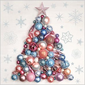 Stil Ubrousky 33 × 33 Vánoce - Stromek z vánočních ozdob