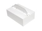 Krabice na zákusky bílo-šedá 18,5 × 15 × 9,5 cm