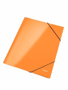 Leitz Spisové desky WOW s gumou - oranžové