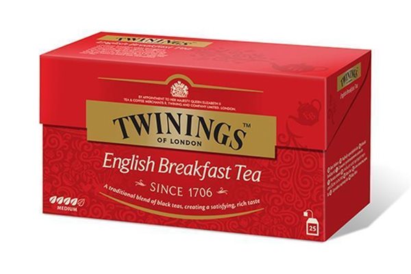 Levně Twinings černý čaj 25 × 2 g - English Breakfast