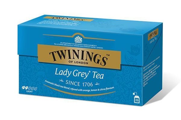 Levně Twinings černý čaj 25 × 2 g - Lady grey
