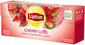 Lipton ovocný čaj 20 × 1,6 g -ibišek, jahoda, višeň