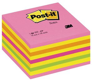 Post-it Samolepící bloček 76x76 mm - 4 barvy