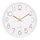 Nástěnné analogové hodiny Trendy, Ø 30,5 cm - bílé/růžově-zlatá