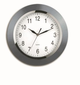 Nástěnné analogové hodiny 33 cm Berlín - stříbrná