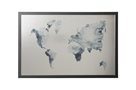 Victoria Magnetická tabule bílá s černým rámem, 60 × 40 cm, "World map"