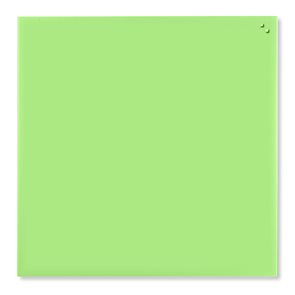 NAGA skleněná magnetická tabule 100 x 100 cm, sv. zelená