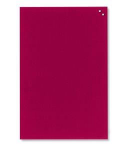 NAGA skleněná magnetická tabule 40 x 60 cm, červená