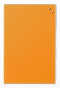 NAGA skleněná magnetická tabule 40 x 60 cm, oranžová