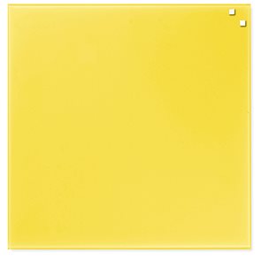 NAGA skleněná magnetická tabule 45 x 45 cm, žlutá
