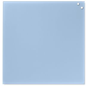 NAGA skleněná magnetická tabule 45 x 45 cm, sv. modrá
