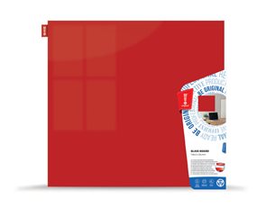 Memoboards Skleněná magnetická tabule 45 × 45 cm, červená