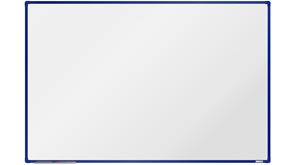 boardOK Bílá magnetická tabule s emailovým povrchem 180 × 120 cm, modrý rám