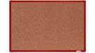 boardOK Korková tabule s hliníkovým rámem 60 × 90 cm, červený rám