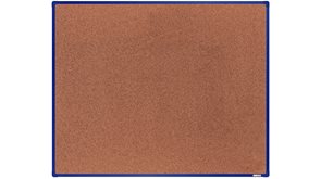 boardOK Korková tabule s hliníkovým rámem 150 × 120 cm, modrý rám