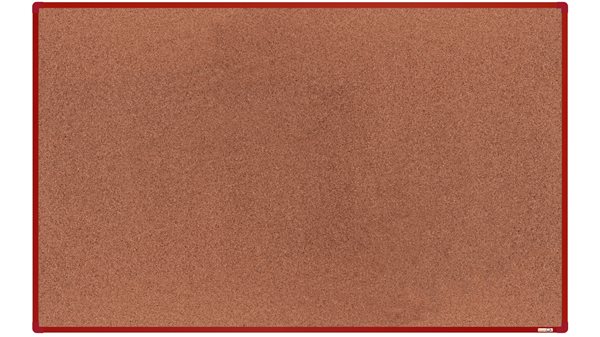 boardOK Korková tabule s hliníkovým rámem 200 × 120 cm, červený rám