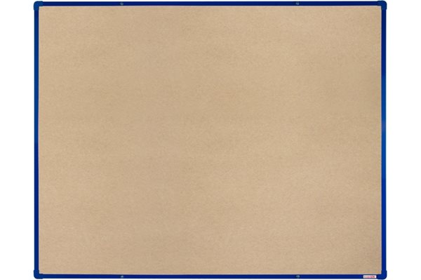 BoardOK Tabule s textilním povrchem 150 × 120 cm, modrý rám