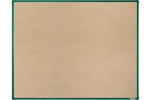 BoardOK Tabule s textilním povrchem 150 × 120 cm, zelený rám