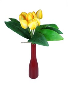 Kytice žlutých tulipánů 9ks