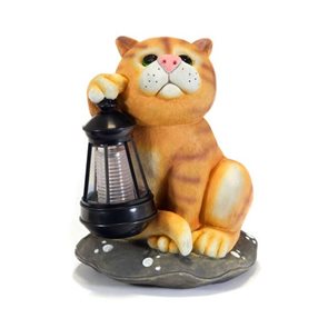 Solární lampa Kočka