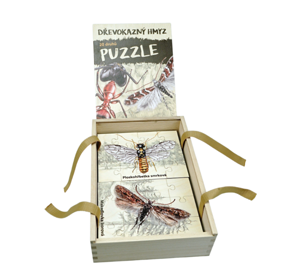Levně Sada puzzle - dřevokazný hmyz