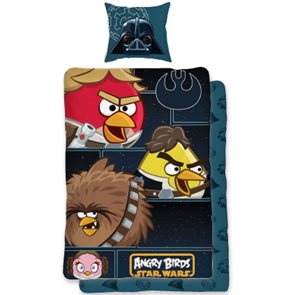 Dětské povlečení Angry Birds Star Wars 140x200cm