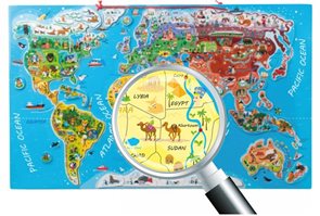 Puzzle - Mapa světa "Orbis pictus"