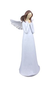 Anděl s křídly modlící se 20 cm