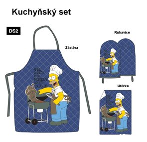 Kuchyňský set The Simpsons modrý