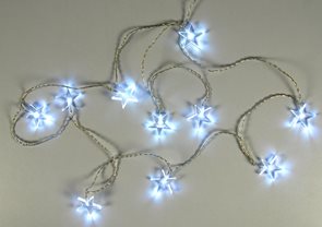 Svítící vánoční řetěz s hvězdami 2 m