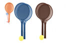 Soft tenis set - mix barev