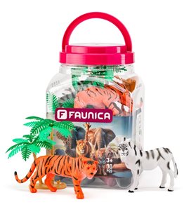  Faunika - Zv&#237;ř&#225;tka figurky sada v MEGA tubě - Safari