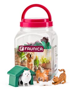 Faunika - Zv&#237;ř&#225;tka figurky sada v MEGA tubě - Mazl&#237;čci