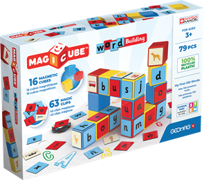 Magicube Word Building Recycled Clips 79 ks