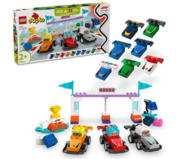 LEGO DUPLO® 10445 Závodní auta a řidiči týmu F1