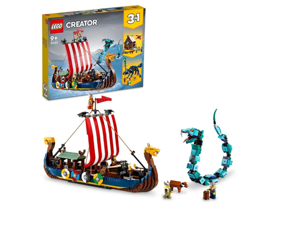 Levně LEGO® Creator 31132 Vikingská loď a mořský had