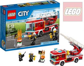LEGO City 60107 Hasičské auto s žebříkem, 5-12 let